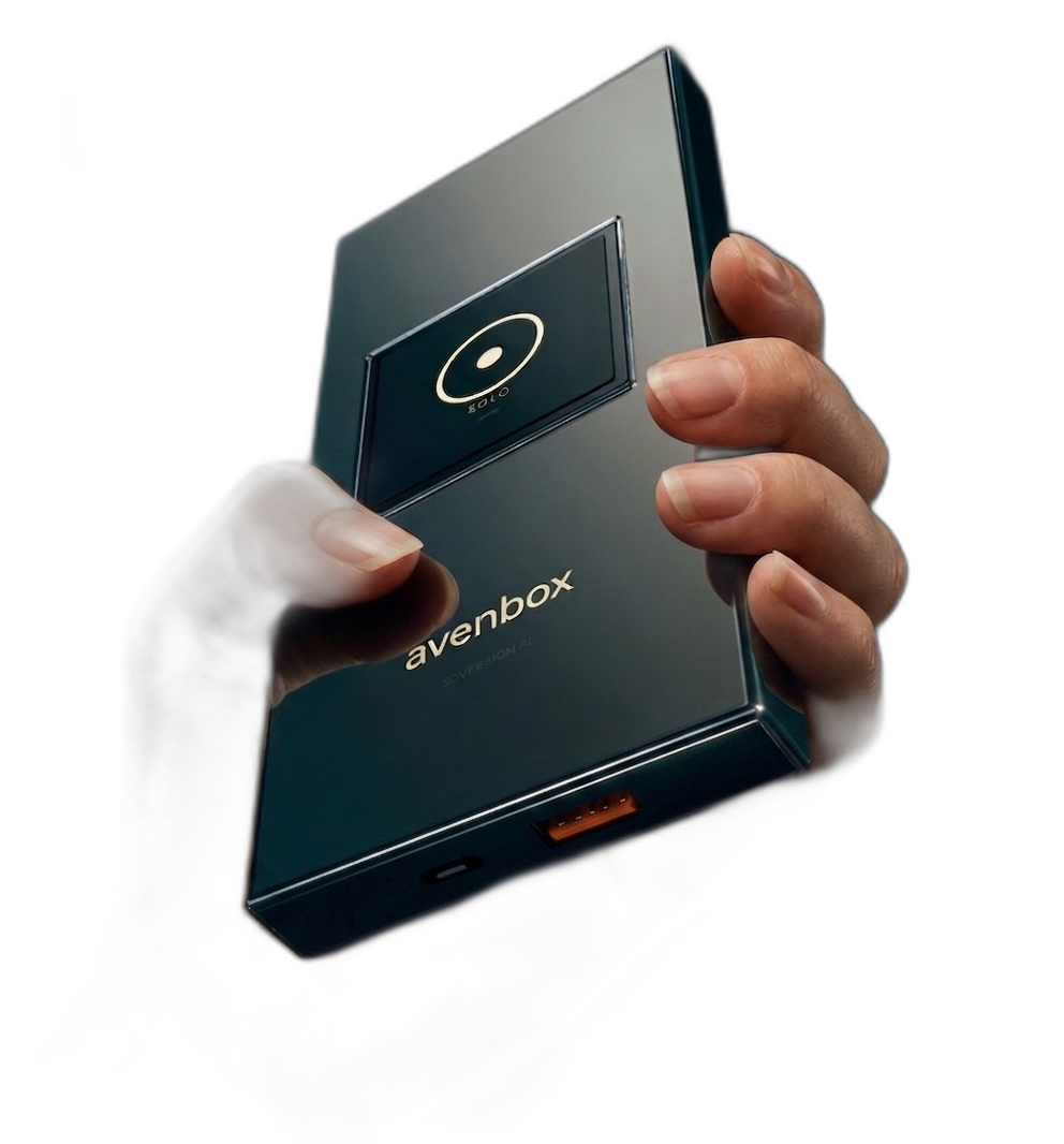 AvenBox held in hand